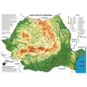 Plansa pliata. Harta Romaniei