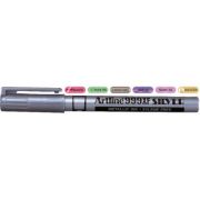Marker cu vopsea ARTLINE 999XF, corp metalic, varf rotund 0.8mm - argintiu