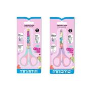 Foarfeca scolara Mitama, grip, varfuri rotunjite, 13 cm