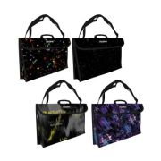 Mapa impermeabila Mitama, A3, bretea detasabila, design negru