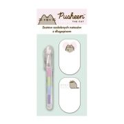 Set notite adezive si pix cu gel curcubeu Majewski, Pusheen, 3 piese