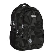 Ghiozdan scolar Majewski ST Right, BP05, Geometric Grey, 4 compartimente, 42 x 30 x 19 cm