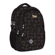 Ghiozdan scolar Majewski ST Right, BP05, Golden Cats, 4 compartimente, 42 x 30 x 19 cm