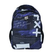 Ghiozdan Next Level, 2 compartimente, colectia Hello, 48x33x20 cm