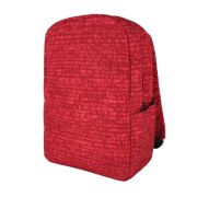 Ghiozdan Monocrom Next Level, 2 compartimente, rosu