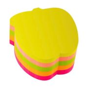 Notes adeziv Office Cover SN4505M, 100 coli, 75x75mm, 5 culori neon, forma mar, blister