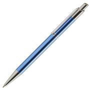 Pix cu bila Office-Cover Tiko, 1. 0mm, cu mecanism, pentru personalizare, corp metalic, albastru deschis