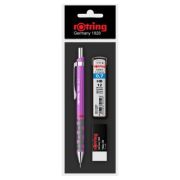 Set Rotring, creion mecanic 0. 7 mm diverse culori, carcasa si mina 0. 7 mm, radiera Tikky 40 si InkJoy