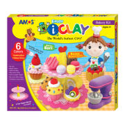 Plastilina Amos iClay IC18P6BK, cu accesorii Bakery