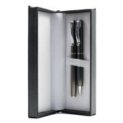 Set cadou stilou + pix Cresco Classic 830019 CL-01, corp metalic grafit clips argintiu