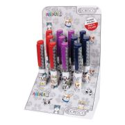 Stilou Cresco GoPen 202000-A, penita iridium, alimentare rezerve, corp plastic diverse culori, model animale