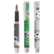 Stilou Cresco GoPen 202000-E, penita iridium, alimentare rezerve, corp plastic diverse culori, model fotbal