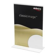 Display prezentare Deflecto RI98214 SUPA411, A4, portret, forma T, plastic