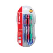 Pix cu mecanism Stabilo Marathon 318, varf 0. 45 mm, 4 culori/set