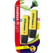 Textmarker Stabilo Boss Original, 2 bucati/blister, galben