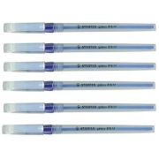 Pix fara mecanism Stabilo Galaxy 818, M, 0. 45 mm, 6 bucati/blister eco, albastru