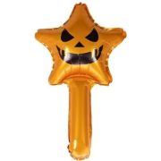 Balon figurina stea cu maner PartyTime Halloween, 57cm