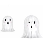 Figurina fantoma, 20-30cm, hartie, fagure, PartyTime Halloween, set 2 buc