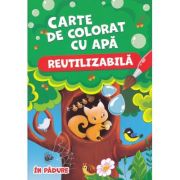 In padure. Carte de colorat cu apa (reutilizabila)