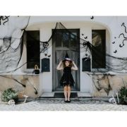 Material decorativ panza paianjen, l 72cm, L 980cm, neagra, PartyTime Halloween