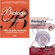 Pachet Biologia pe intelesul tuturor clasele 11-12 si 1800 de teste grila explicate - Maria Ioana Cazan, Alexandru Mihai Antohi