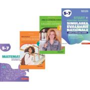 Pachet 4 carti Ma pregatesc pentru Evaluarea nationala 2026 Clasa a 8-a Limba si literatura romana si Matematica - Anton Negrila, Marinela Pantazi, Mihaela Dobos, Daniela Stoica