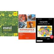 Pachet Bacalaureat 2026. Eseul. Varianta rapida de pregatiret, Matematica M2 Tehnologic. Teste si Geografie Sinteze Teste Rezolvari - Liliana Paicu, Daniela Stoica, Albinita Costescu