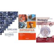 Pachet Bacalaureat 2026. Ghid complet Limba si literatura romana, Matematica M2 Tehnologic. Teste si Biologia pe intelesul tuturor Clasele 11-12 - Delia Ambrosie, Daniela Stoica, Maria Ioana Cazan