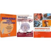 Pachet Bacalaureat 2026. Limba si literatura romana, Matematica M2 Tehnologic. Teste si Biologia pe intelesul tuturor Clasele 11-12 - Mariana Badea, Daniela Stoica, Maria Ioana Cazan