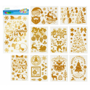 Abtibilduri Craciun, 21x38 cm, pentru ferestre, set 8 buc, Craft with Fun, 521595 / HTJD2307