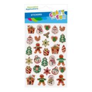 Accesorii creatie, stickere autoadezive, motive Craciun, set 30 buc, Craft with Fun 545868