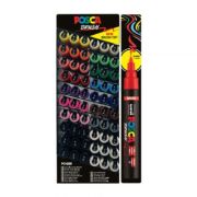 Display UNI PC-5BR, varf pensula, 1-4 mm, 60 buc, Posca (M1620)