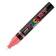 Marker UNI PC-5BR, varf pensula, 1-4 mm, roz corai, Posca (M1617)