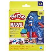PLAY-DOH MARVEL FIGURINA FLEXIBILA CU ACCESORII CAPTAIN AMERICA 10CM