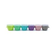 SET 6 RECIPIENTE SILICON SNAP&GO, MELII, 59 ML
