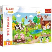 PUZZLE TREFL 24 MAXI BABIES AND THE BEAR ANIMALE LA FERMA