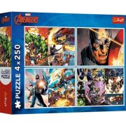 PUZZLE TREFL 4X250 AVENGERS MARVEL ZILE EROICE
