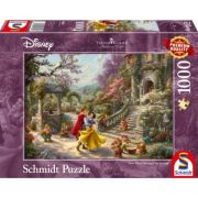 Puzzle 1000 piese, Thomas Kinkade - Disney - Alba ca Zapada - Dansand cu printul, Schmidt