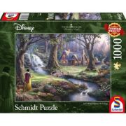 Puzzle 1000 piese, Thomas Kinkade - Disney - Alba ca Zapada, Schmidt