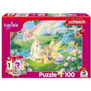 Puzzle 100 piese, Bayala, Unicornul Magic + cadou figurina, Schmidt