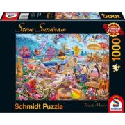 Puzzle 1000 piese, Steve Sundram - Beach Mania, Schmidt