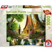 Puzzle 1000 piese, Georgina Fellenberg - Cabana in poiana, Schmidt