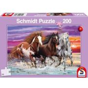 Puzzle 200 piese, Cai salbatici, Schmidt