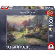 Puzzle 1000 piese, Thomas Kinkade - Spirit - Caminul Bunului Pastor, Schmidt