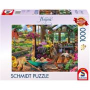 Puzzle 1000 piese, Casuta din gradina, Schmidt