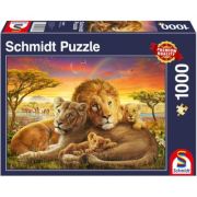 Puzzle Schmidt: Familie de lei care se imbratiseaza, 1000 piese