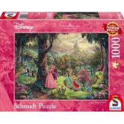 Puzzle 1000 piese, Thomas Kinkade - Disney - Frumoasa din padurea adormita, Schmidt