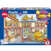 Puzzle 100 piese, Elicopter de salvare + Cadou: macheta Siku, Schmidt