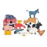 Animale domestice Stacking Farmyard, 13 piese