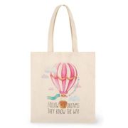 Tote bag din bumbac 38 x 42 cm - Balon cu aer cald, Legami